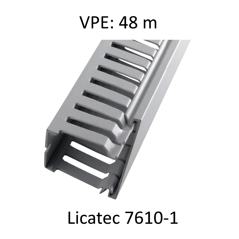 Licatec 7610-1 Terminal DIN Verdrahtungskanal