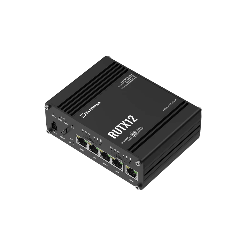 Teltonika RUTX12 Dual-LTE 4G Cat6 industrieller Mobilfunk Router