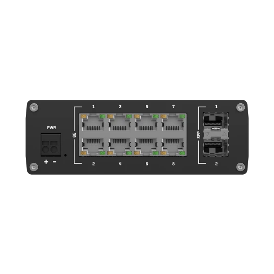 Teltonika TSW210 industrieller unmanaged Ethernet Gigabit Switch 8-Port 2xSFP
