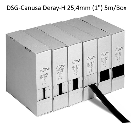 DSG-Canusa Schrumpfschlauch Deray-H 25,4mm 1" schwarz 5m Box