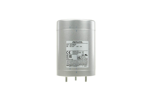 Patlite LR7-02WTNU Basismodul 70 mm, direkte Montage, schraubenlose Anschlussklemen, silber